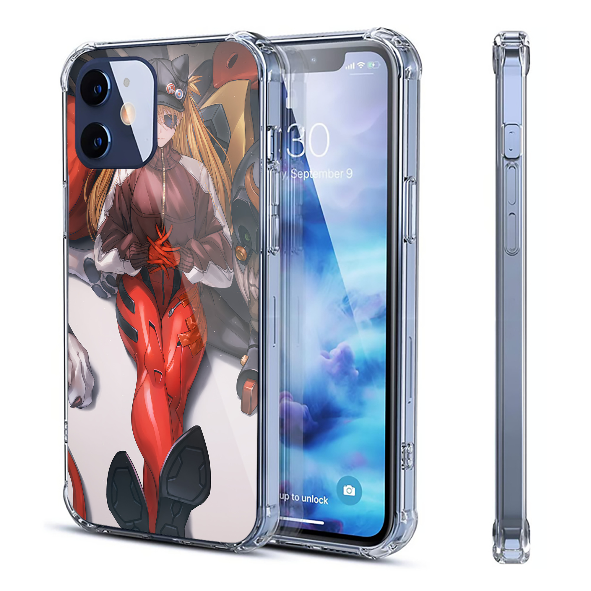 （画像用） EVA 新世紀エヴァンゲリオン 【iPhone 12シリーズ対応】透明スマホケース（クリアソフトケース）